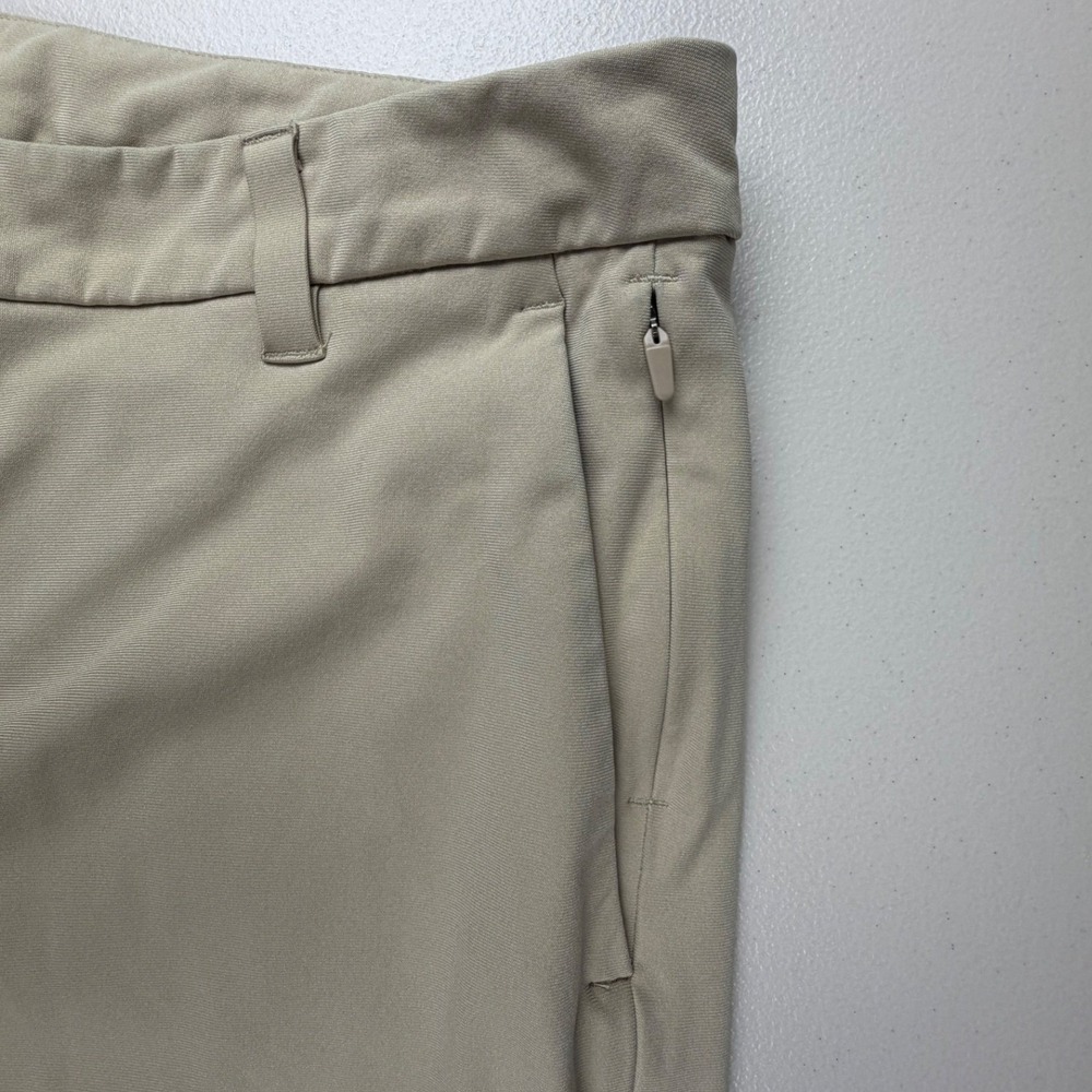 Lululemon Commission Pant Mens 33 Tan Khaki Warpstreme Chino Trousers Slim Fit - Picture 3 of 9